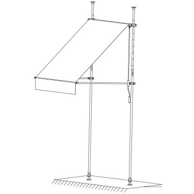 4. MARKIZA OGRODOWA NA TARAS BALKON REGULOWANA 250X120CM