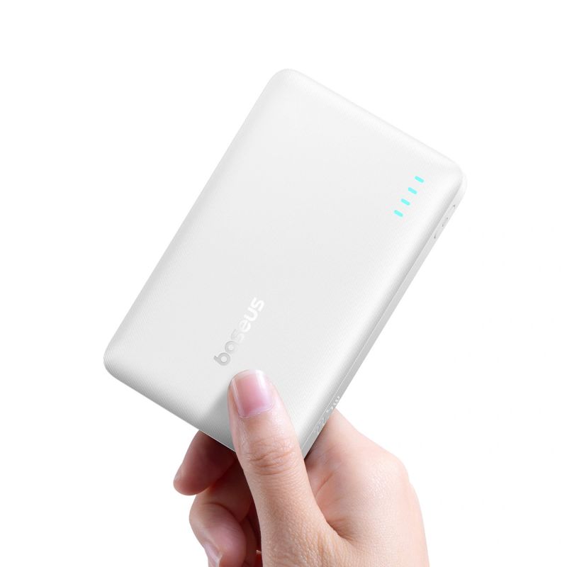 5. Powerbank Baseus EnerFill FP21 10000mAh 22.5W USB-A - USB-C - biały