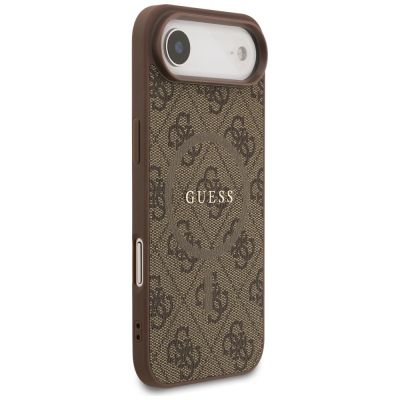4. Etui Guess 4G Ring Classic Logo MagSafe na iPhone 17 Air - brązowe