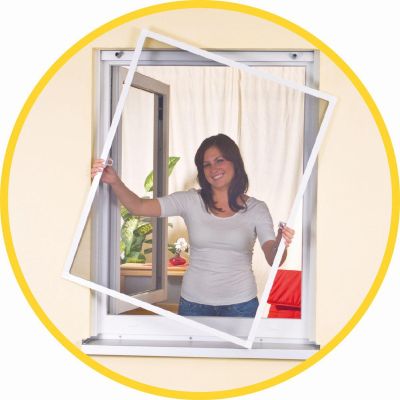 8. MOSKITIERA OKNO ALU 130X150 BIAŁA