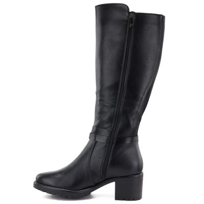 3. Kozaki damskie na obcasie czarne Potocki SZ12829