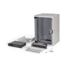 Digitus Zestaw sieciowy SOHO Pro, 254 mm (10") - 9U, 315 x 300 mm (szer. x gł.)
