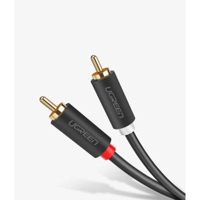 16. Kabel Ugreen AV104 10518 audio 2RCA (męski) / 2RCA (męski) 2m - szary