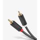 16. Kabel Ugreen AV104 10518 audio 2RCA (męski) / 2RCA (męski) 2m - szary