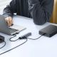 9. Hub USB-A/USB-C Baseus UltraJoy Series 4xUSB-A 3.1 1xUSB-C 5V - szary