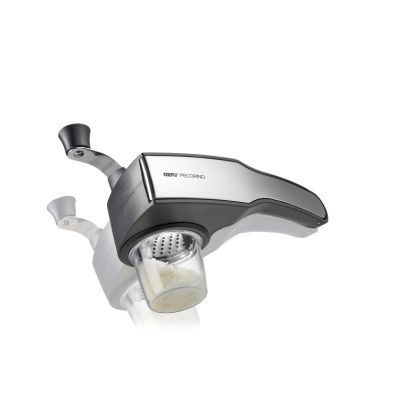 9. GEFU 19060 ręczna tarka / spiralizer Tarka obrotowa Czarny, Stal nierdzewna