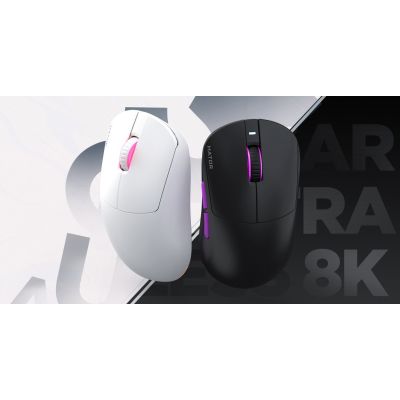 13. HATOR Quasar 3 Ultra 8K Wireless myszka Gaming Oburęczny RF Wireless + Bluetooth + USB Type-A Optyczny 30000 DPI