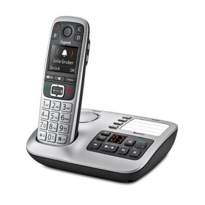 Gigaset E560A telefon Telefon w systemie DECT Nazwa i identyfikacja dzwoniącego Czarny, Srebrny