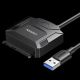 Ugreen kabel adapter do dysku 2.5'' / 3.5'' (USB-A 3.0 - SATA) czarny (CR108)