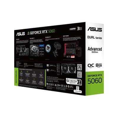 6. Karta graf. ASUS DUAL RTX 5060 8GB OC Advanced