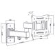 4. Uchwyt do telewizora BLOW 76-855# (ścienne; 10" - 27"; max. 20kg)
