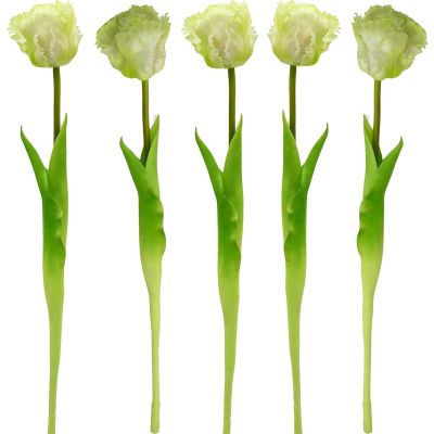 9. TULIPAN BIAŁY 38CM JAK ŻYWY DEKORACJA WIOSENNA