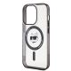 12. Etui Karl Lagerfeld IML Choupette's Head MagSafe na iPhone 15 Pro - przezroczyste