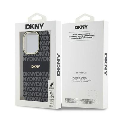 8. Etui DKNY IML Mono & Stripe MagSafe na iPhone 15 Pro Max - czarne