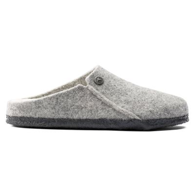 9. Kapcie męskie/damskie ocieplane Birkenstock Zermatt Light Gray z wełnianego filcu regular szerokie (1015092)