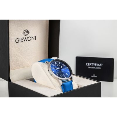 7. Zegarek Męski Giewont Chronograph Sapphire Niebieski GW5630-A5