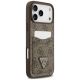 4. Etui Guess 4G nauble Card Triangle na iPhone 18 Pro Max / 17 Pro Max - brązowe