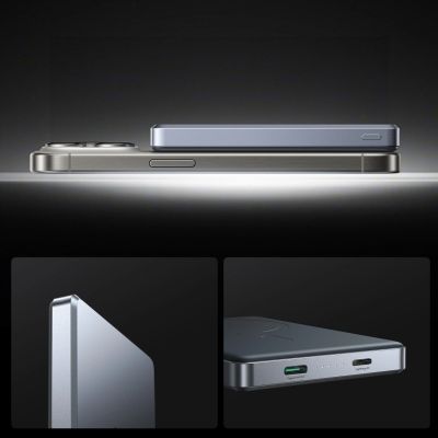 10. Powerbank Joyroom JR-PBM08 Pro 22,5W 10000mAh z ładowaniem bezprzewodowym 2x USB-C - szary
