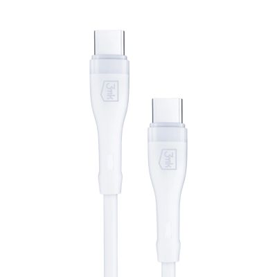 6. Ładowarka sieciowa 3mk Rayo Charger 20W PD3.0 PPS USB-C + kabel USB-C / USB-C 3A 60W - biała