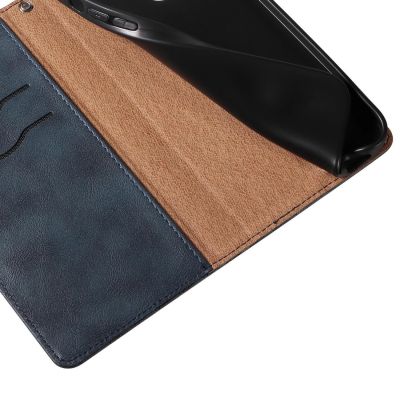 12. Magnet Strap Case etui do iPhone 12 pokrowiec portfel + mini smycz zawieszka niebieski