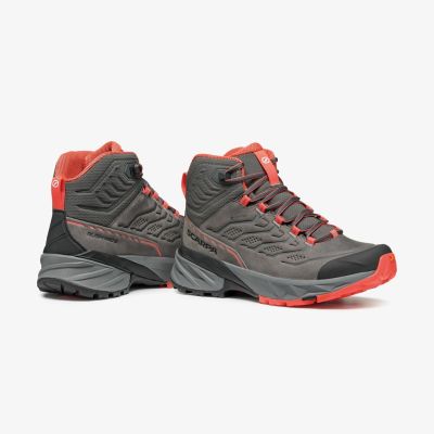 6. Buty turystyczne damskie Scarpa Rush 2 Pro Mid GTX - titanium/coral