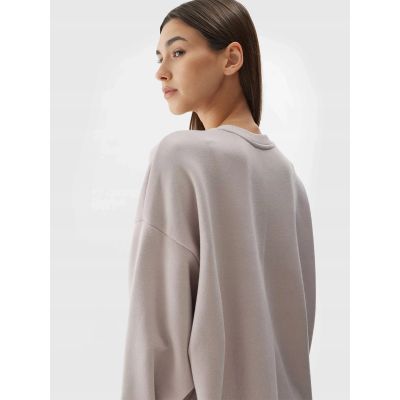 3. Bluza dresowa nierozpinana bez kaptura damska 4F 4FAW23TSWSF0764-56S