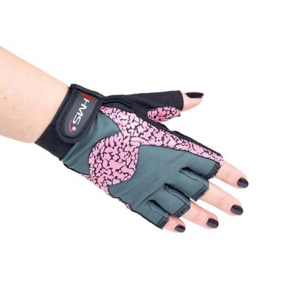 22. Rękawice na siłownię Pink/Gray W HMS RST03 r.L