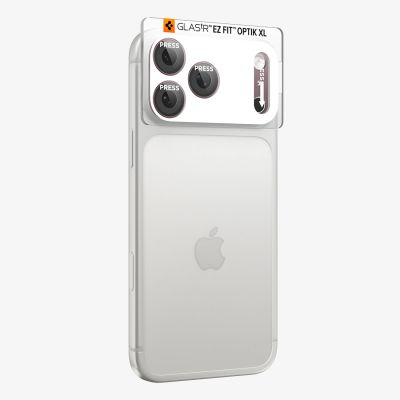10. Szkło hartowane na aparat Spigen Optik Pro XL GLAS.TR EZ FIT na iPhone 18 Pro - dark cherry