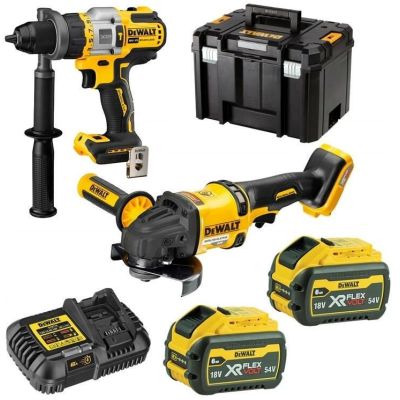 DEWALT.ZESTAW COMBO 18V DCK2016T2T (DCD999 + DCG418) 2x6,0Ah