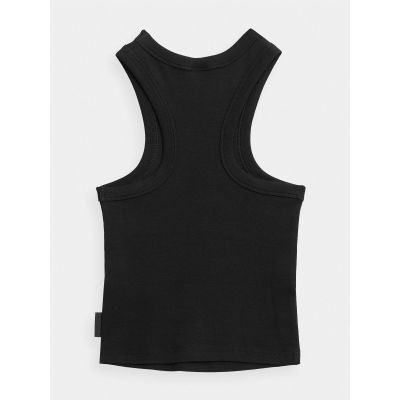 7. Crop top z prążkowanej dzianiny damski 4F