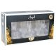 6. ANIOŁ DEKORACYJNY AKRYL 9CM LED 3SZT