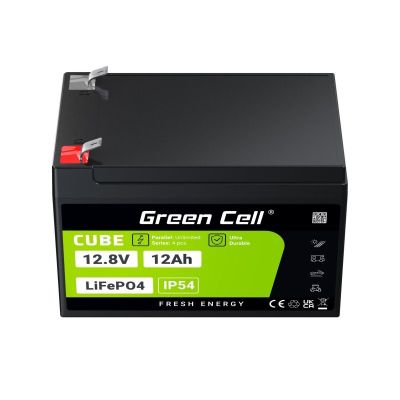 31. GREEN CELL AKUMULATOR LIFEPO4 CUBE 12AH 12V/12.8V 153.6WH LFPGC12V12AH