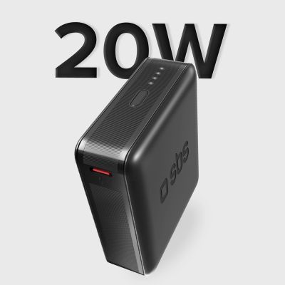 12. Powerbank SBS TEBB10000HDPD20K 10000 mAh z Power Delivery - czarny