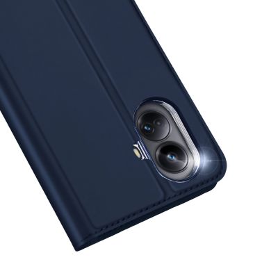 7. Dux Ducis Skin Pro etui do Realme 10 Pro+ pokrowiec z klapką portfel na kartę podstawka niebieskie