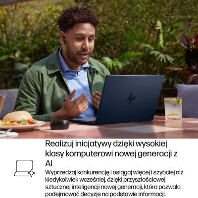 28. HP EliteBook X G1i 14 inch Notebook Next Gen AI PC Copilot+ PC Intel Core Ultra 7 258V Laptop 35,6 cm (14") 2K 32 GB LPDDR5x-SDRAM 1 TB SSD Wi-Fi 7 (802.11be) Windows 11 Pro Niebieski