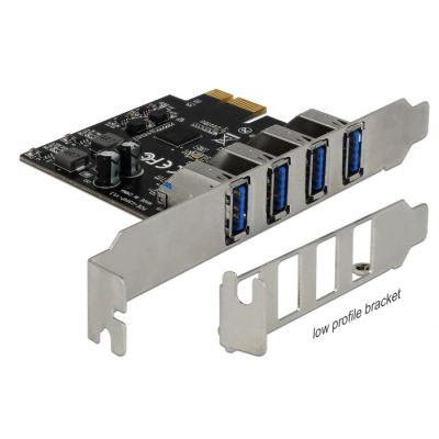 4. DELOCK KARTA PCI-E -> USB 3.0 4-PORT 90304
