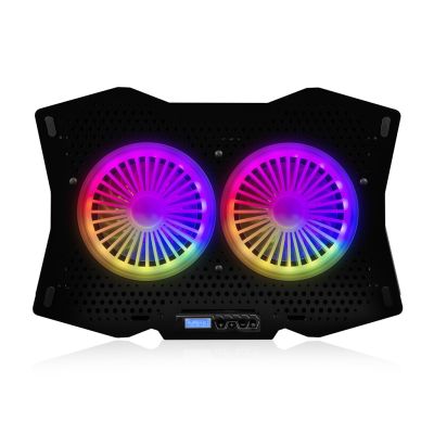 3. MODECOM CF18 RGB SILENT FAN CZARNA PODSTAWKA CHŁODZĄCA POD LAPTOPA
