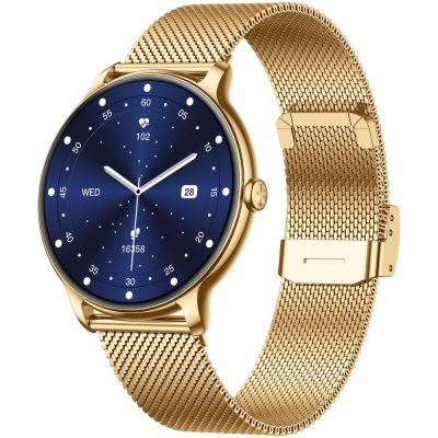 4. Smartwatch Gravity Złoty Pasek + Bransoleta GT31-1