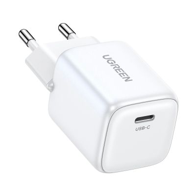 2. Ładowarka Ugreen Nexode mini CD318 15324 sieciowa GaN 20W USB-C  PD 3.0 / QC 4.0 - biała