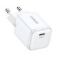 2. Ładowarka Ugreen Nexode mini CD318 15324 sieciowa GaN 20W USB-C  PD 3.0 / QC 4.0 - biała