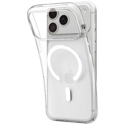 14. Etui Spigen Liquid Crystal MagSafe na iPhone 18 Pro / 17 Pro - przezroczysto-białe