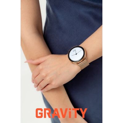 2. Smartwatch Gravity Różowe Złoto Pasek + Bransoleta GT11-8