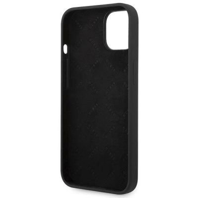 7. Etui Guess Silicone Vintage Gold Logo na iPhone 14 Plus - czarne