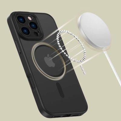 5. Etui Tech-Protect MagCam MagSafe na iPhone 16 Pro Max - półprzezroczyste