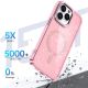 5. Etui Glitter Case MagSafe na iPhone 16 Pro - różowe z brokatem