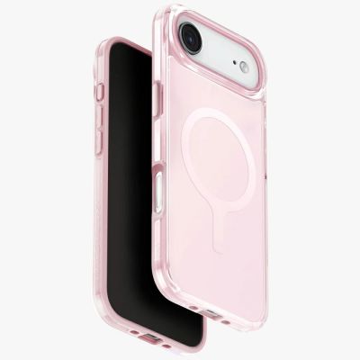 Etui UNIQ Clario Magclick Charging na iPhone Air - różowe