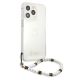 4. Etui Guess White Pearl na iPhone 13 Pro / iPhone 13 - przezroczyste