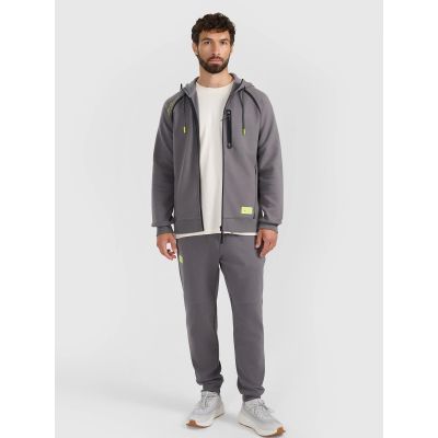 7. Bluza dresowa rozpinana z kapturem męska 4F 4FRAW25TSWSM2456-23S