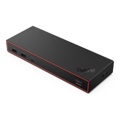 14. Inteligentna stacja dokująca Lenovo ThinkPad USB4 5500 (z zasilaczem 135 W) | Ilość DisplayPorts: 2 | Ilość portów HDMI: 1 | 100 W