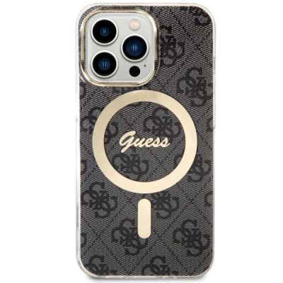 2. Etui Guess 4G MagSafe na iPhone 13 Pro / iPhone 13 - czarne